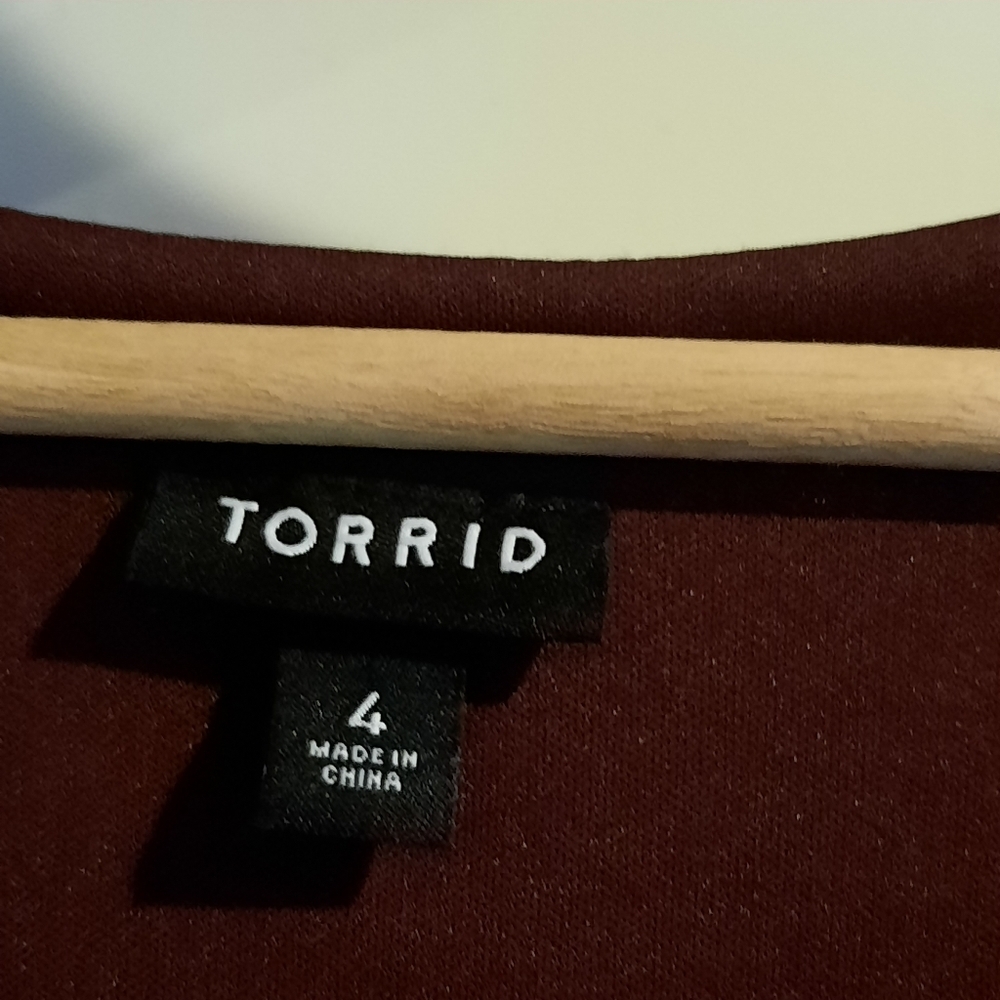 Torrid Midi Washable Crinkle Gauze Dress Size 4‎ 4X Surplice Neck Boho Medallion - Picture 4 of 16